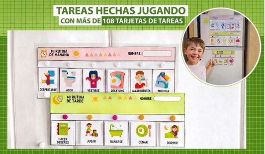 TABLA DE RUTINA DE DÍA Y DE NOCHE VERSIÓN LISTA PARA IMPRIMIR