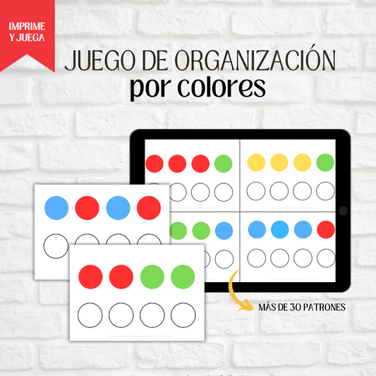 PLANTILLAS DE ORGANIZACIÓN DE COLORES POR PATRONES